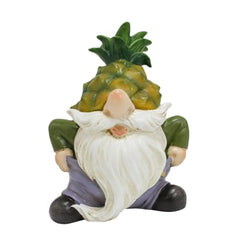 SUPVOX Resin Garden Gnome Figurine Durable Fading Lawn Ornament Cute Cartoon Gnome Statue for Outdoor Patio Garden Pathway Decoration