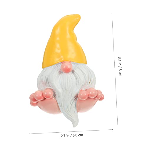 Ciieeo Naughty Garden Gnome Statue Large Feet Creative Resin Gnome Figurine for Outdoor Decor Unique Home Decoration for Garden Patio and Indoor Spaces