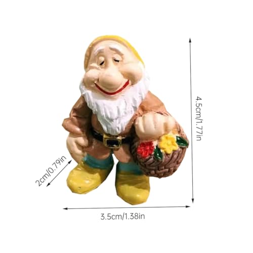 14PCS Fairy Garden Gnome Statue Mini Dwarf Elf Resin Sculpture Potted Micro Landscape