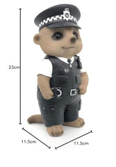 Vivid Arts - Policeman Baby Meerkat Home or Garden Decoration (XMK-2333-D)