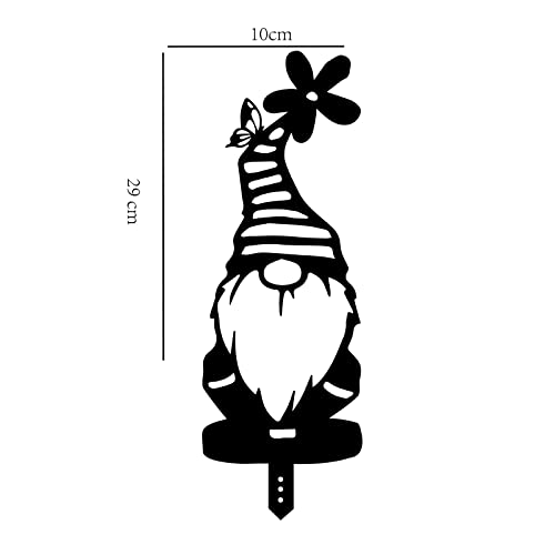 Exquisite Garden Stake Outdoor Sculpture 4 Pieces Decorative Gnomes Ornament Neighbors Garden Gnomes For Outside Large Hollow Out