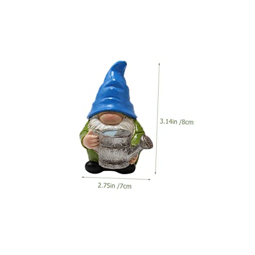 Happyyami 3pcs Resin Garden Gnome Statues Outdoor Fairy Garden Accessories for Yard Decor