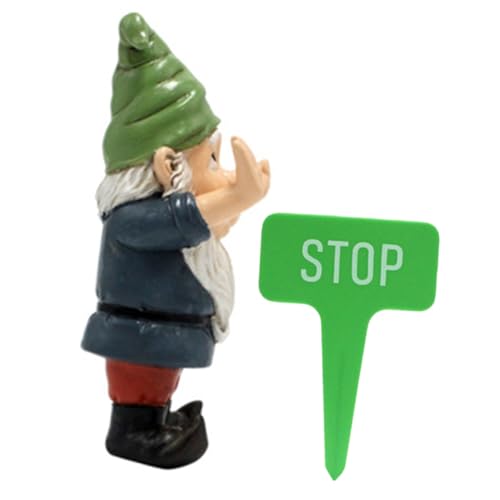 2 Sets Garden Gnome Statue of Adorable Miniature Gnome Decor for Garden Unique Resin Ornament for Outdoor Landscaping and Festive Charm