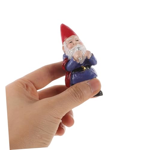 OUNONA 4pcs Music Band Gnome Sculpture Set Mini Gnome Figurines for Christmas Home Decor Tabletop Ornaments for Garden and Holiday Celebrations