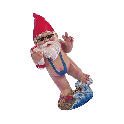 BESPORTBLE Garden Decor 3d Gnome Ornaments Resin Craft Outdoor Garden Gnomes Decorations