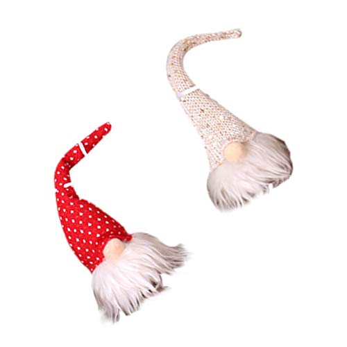 VALICLUD 2pcs christmas decorations indoor xmas hanging decor ornament christmas hanging swedish gnomes lighting plush swedish gnome doll plush gnomes glowing Gnome home decoration LED Tom