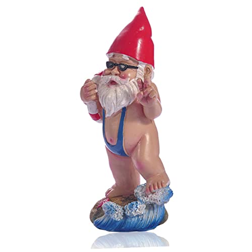 BESPORTBLE Garden Decor 3d Gnome Ornaments Resin Craft Outdoor Garden Gnomes Decorations