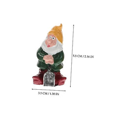 Cabilock Creative Resin Gnome Doll Set Unique Outdoor Garden Adornment Lifelike Dwarf Figurines for Home Patio and Lawn Decoration Resin Craftsmanship for Long-lasting Use