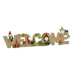 Happyyami Figurine Cute Outdoor Garden Decor for Patio and Lifelike Gnome Statue for Home Decoration and Creative Design for Welcoming Guests