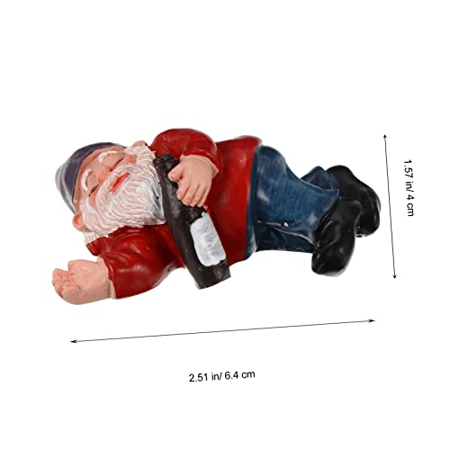 Ciieeo 3pcs Creative Gnome Statue Funny Resin Gnome Figurine for Outdoor Decor for Gardens Displays and Landscapes against Wind and Rain