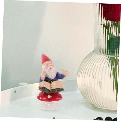 Ciieeo 4pcs Miniature Gnome Music Band Sculpture Set Creative Desktop Gnome Dolls for Home Decor Christmas Style Garden Ornaments for Outdoor Patio and Decoration