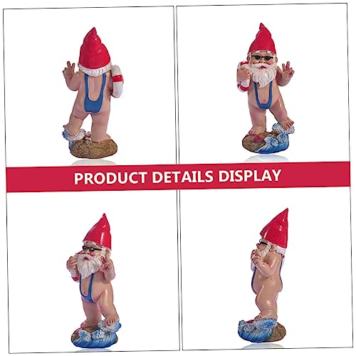 BESPORTBLE Garden Decor 3d Gnome Ornaments Resin Craft Outdoor Garden Gnomes Decorations