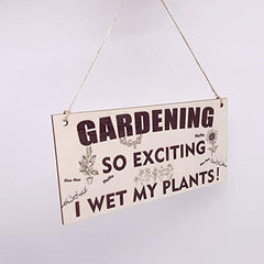 Gardening Gifts Sign for Men Women Funny Garden Ornaments Outdoor Gardeners Novelty Present Xmas Garden Plaque Unusual Plant Gift Naughty For Grandad Birthday Gift under 5 Pounds