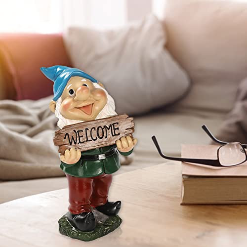 ereqeip Garden Gnomes Outdoor Funny | Lantern Dwarf Welcome Gnomes - Funny Garden Gnome Gifts Naughty Gnomes Garden Statue Yard Gnomes