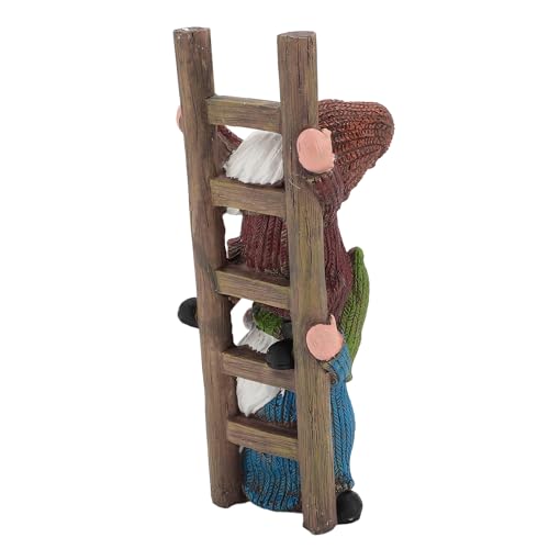 CDQL Garden Gnome Statue, Funny Gnome Figurine, Climbing Funny Gnome Garden Statue, Resins Ornament for Patio, Yard, Lawn, Porch
