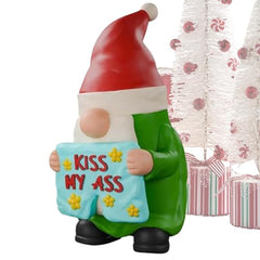 Gnomes Garden Decor, Cute Garden Decorations, 3.5 Inch Gnomes, Holiday Garden Gnomes, Festive Outdoor Decor, Charming Garden Gnomes for Enhancing Christmas Decorations
