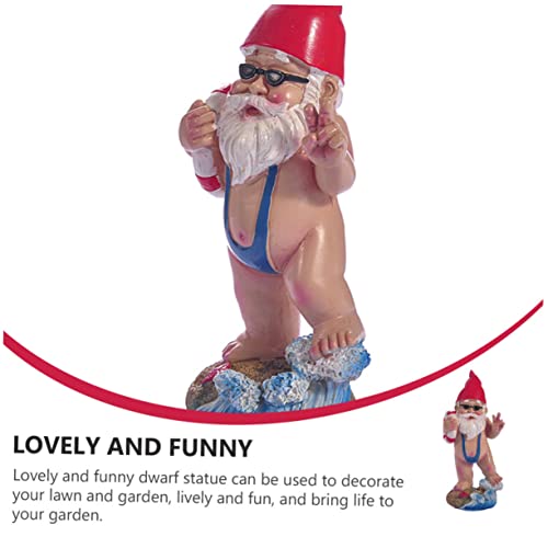 BESPORTBLE Garden Decor 3d Gnome Ornaments Resin Craft Outdoor Garden Gnomes Decorations