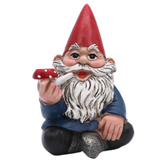 Candy Creations On Cloud 9 Bad Gnomes Drinking and Smoking, Set of 4 Naughty Lawn Dwarves, Funny Garden or Indoor Home Decor