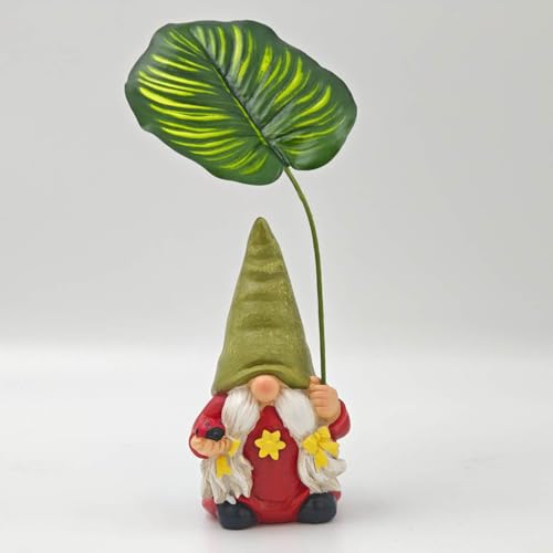 Gnome Garden Decor,Funny Garden Gnomes Outdoor | 6.5inch Resin Figurines Ornaments for Landscaping Pond Front Patio Beach Indoor Outside Porch Christmas Pool Flowerbed