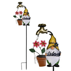 Solar Light Stakes, Gnome Garden Lights, Led Landscape Lighting, Waterproof Solar Garden Decor, Cartoon Gnome Solar Garden Stakes Waterproof Led Landscape Lighting for Festive Outdoor Decoration
