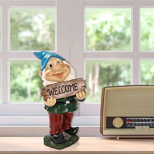 ereqeip Garden Gnomes Outdoor Funny | Lantern Dwarf Welcome Gnomes - Funny Garden Gnome Gifts Naughty Gnomes Garden Statue Yard Gnomes