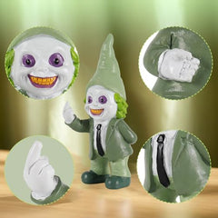 LRNIOT Middle Finger Gnomes Horror Decor Garden Statue Garden Gnome Middle Finger Gifts Funny Gifts for Home and Office 5.5"