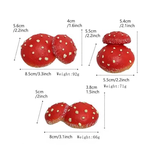 Mellshy Luminous Mushroom Garden Decorations Resin Mushroom Tree Hugger Glow in The Dark Mushroom Yard Decor for Outdoor Fairy Garden Micro Landscape Flower Pot Tree Decor