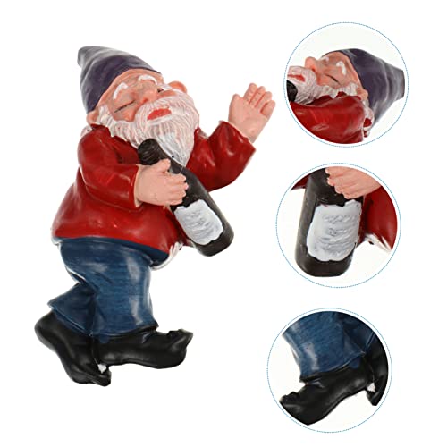 Ciieeo 3pcs Creative Gnome Statue Funny Resin Gnome Figurine for Outdoor Decor for Gardens Displays and Landscapes against Wind and Rain
