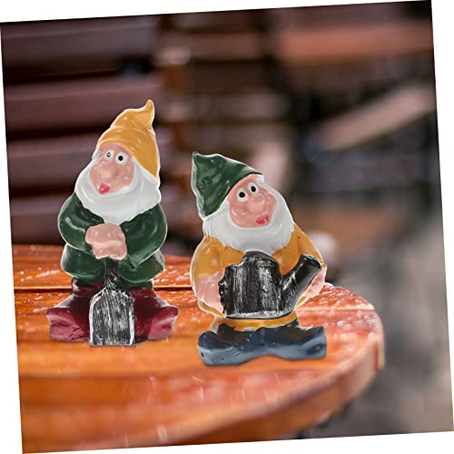 Cabilock Creative Resin Gnome Doll Set Unique Outdoor Garden Adornment Lifelike Dwarf Figurines for Home Patio and Lawn Decoration Resin Craftsmanship for Long-lasting Use