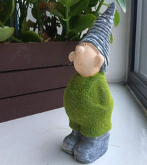 Roots & Shoots Gnome Ornament 17cm Resin & Flock Garden Outdoor Gift Present Grandad Dad Mum
