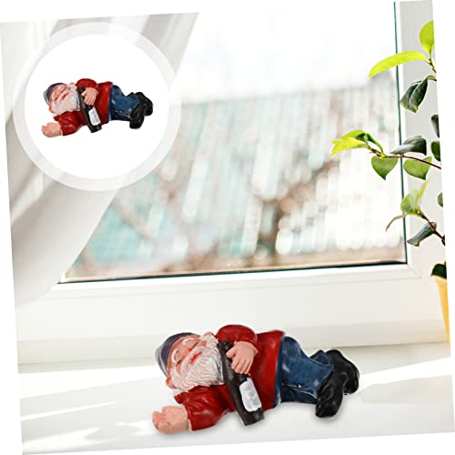 Ciieeo 3pcs Creative Gnome Statue Funny Resin Gnome Figurine for Outdoor Decor for Gardens Displays and Landscapes against Wind and Rain