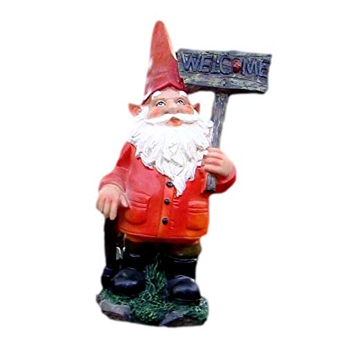 Pixieland Bruce Garden Resin Gnome Ornament - 26cm
