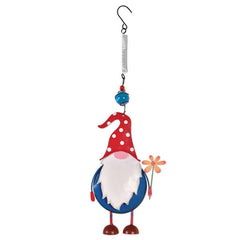 Sunset Vista Designs 93777 Gnome Collection-Hanging Garden Bouncy, Red Hat, 17-inch Height