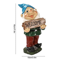 ereqeip Garden Gnomes Outdoor Funny | Lantern Dwarf Welcome Gnomes - Funny Garden Gnome Gifts Naughty Gnomes Garden Statue Yard Gnomes