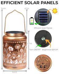 Solar Outdoor Hanging Lantern, Decorative Garden Light (gnome, 1)