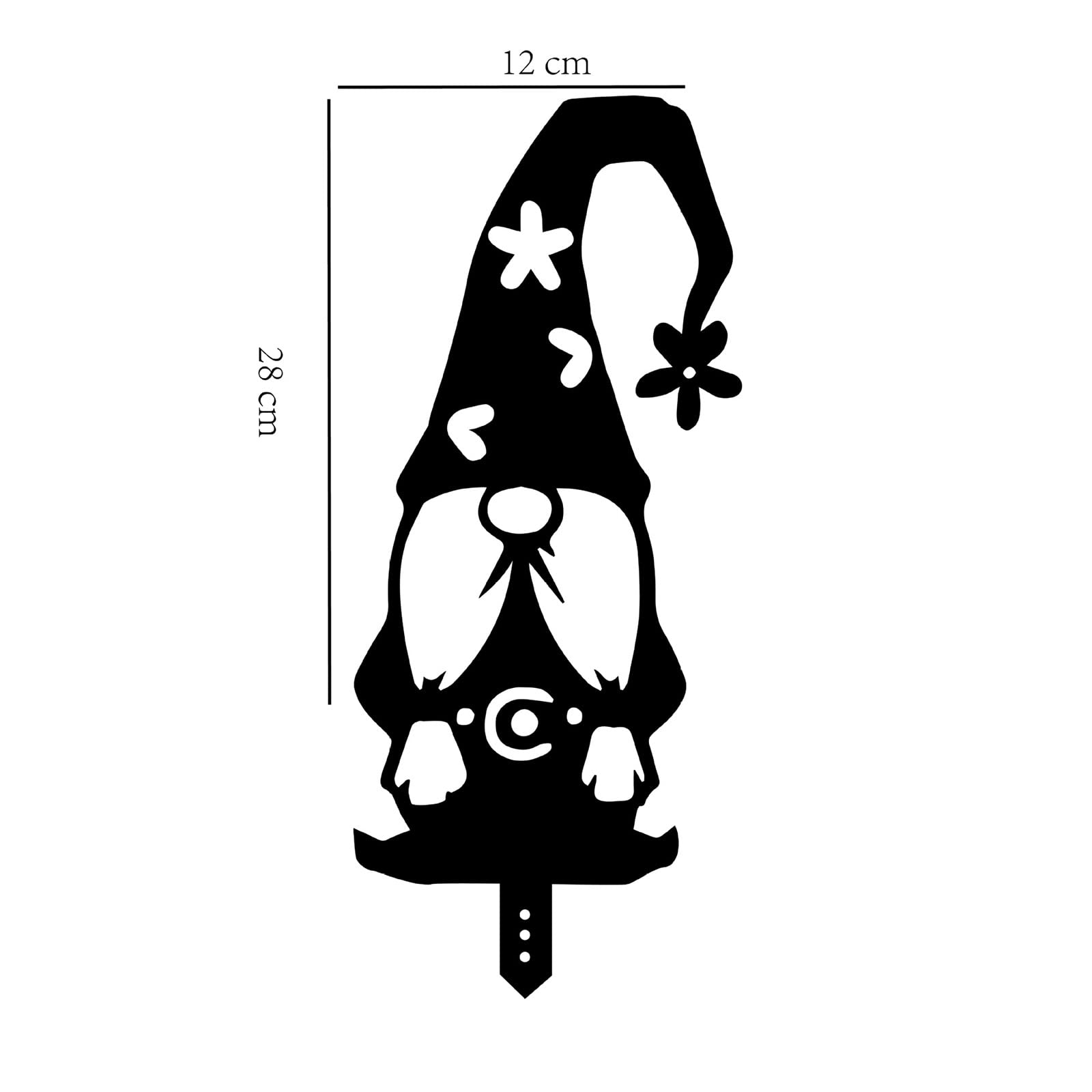 Ksikdeg Exquisite Garden Stake Outdoor Sculpture 4 Pieces Decorative Gnomes Ornament Neighbors