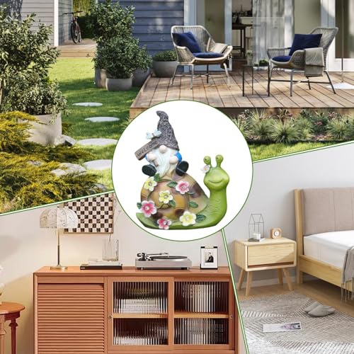 Solar Gnome Garden Statues, Solar-Powered Gnome Garden Lights, Whimsical Gnome Solar Statues, Outdoor Solar Gnome Figurines, LED Solar Gnome Garden Decorations, Solar Garden Gnome Lights, Decorative S