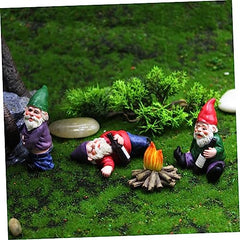 Cabilock Micro Landscape Dwarf Garden Decor Resin Miniature Gnomes for Garden Desk and Party Decorations
