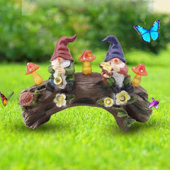 Gnome Garden Statue, Resin Garden Gnomes, Mushroom Solar Light, Miniature Figurines, Yard Art, Outdoor Patio Decor, Solar Light Decor, Lawn Ornaments, Statues, Garden Decorations