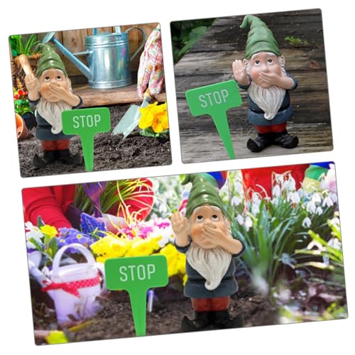2 Sets Garden Gnome Statue of Adorable Miniature Gnome Decor for Garden Unique Resin Ornament for Outdoor Landscaping and Festive Charm