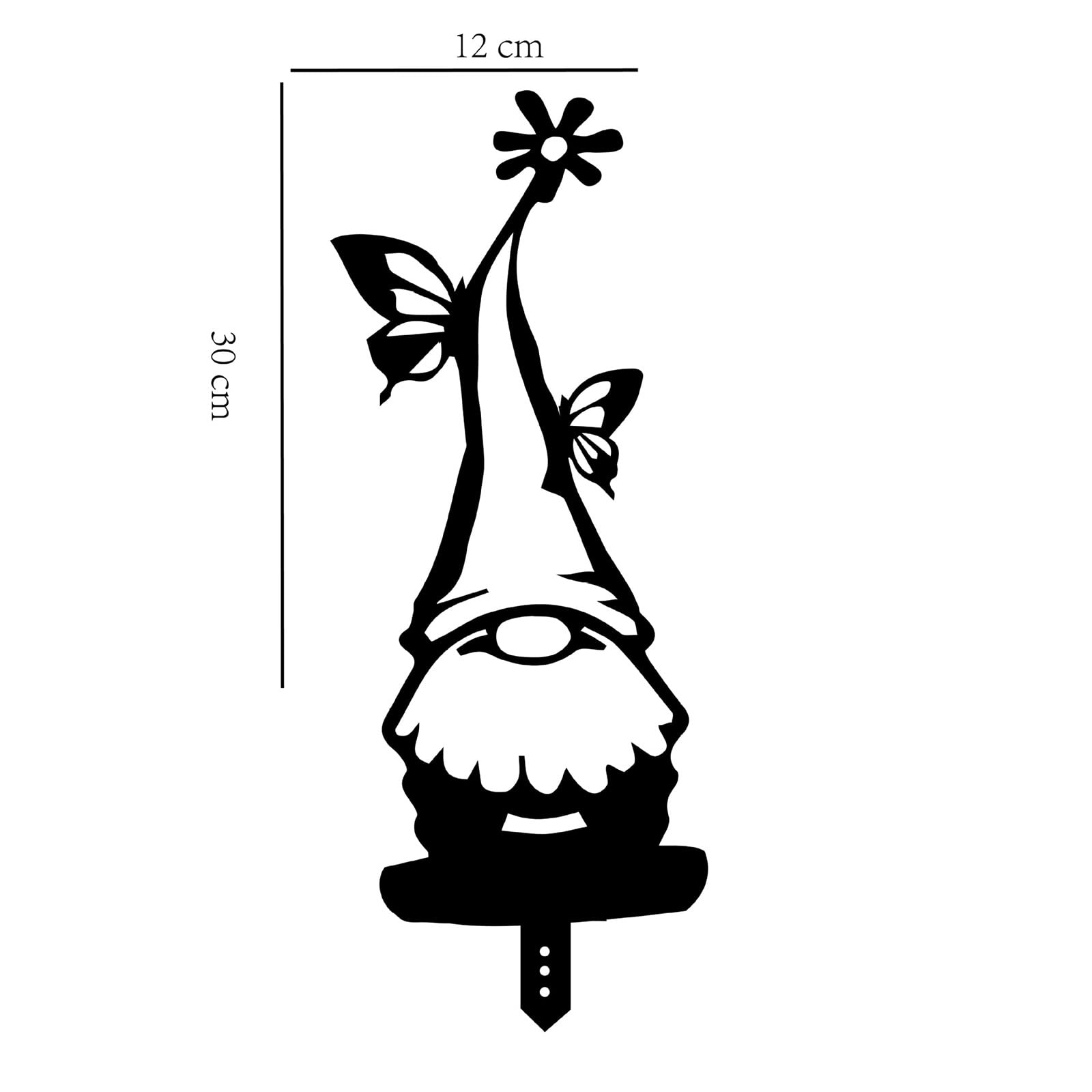 Ksikdeg Exquisite Garden Stake Outdoor Sculpture 4 Pieces Decorative Gnomes Ornament Neighbors