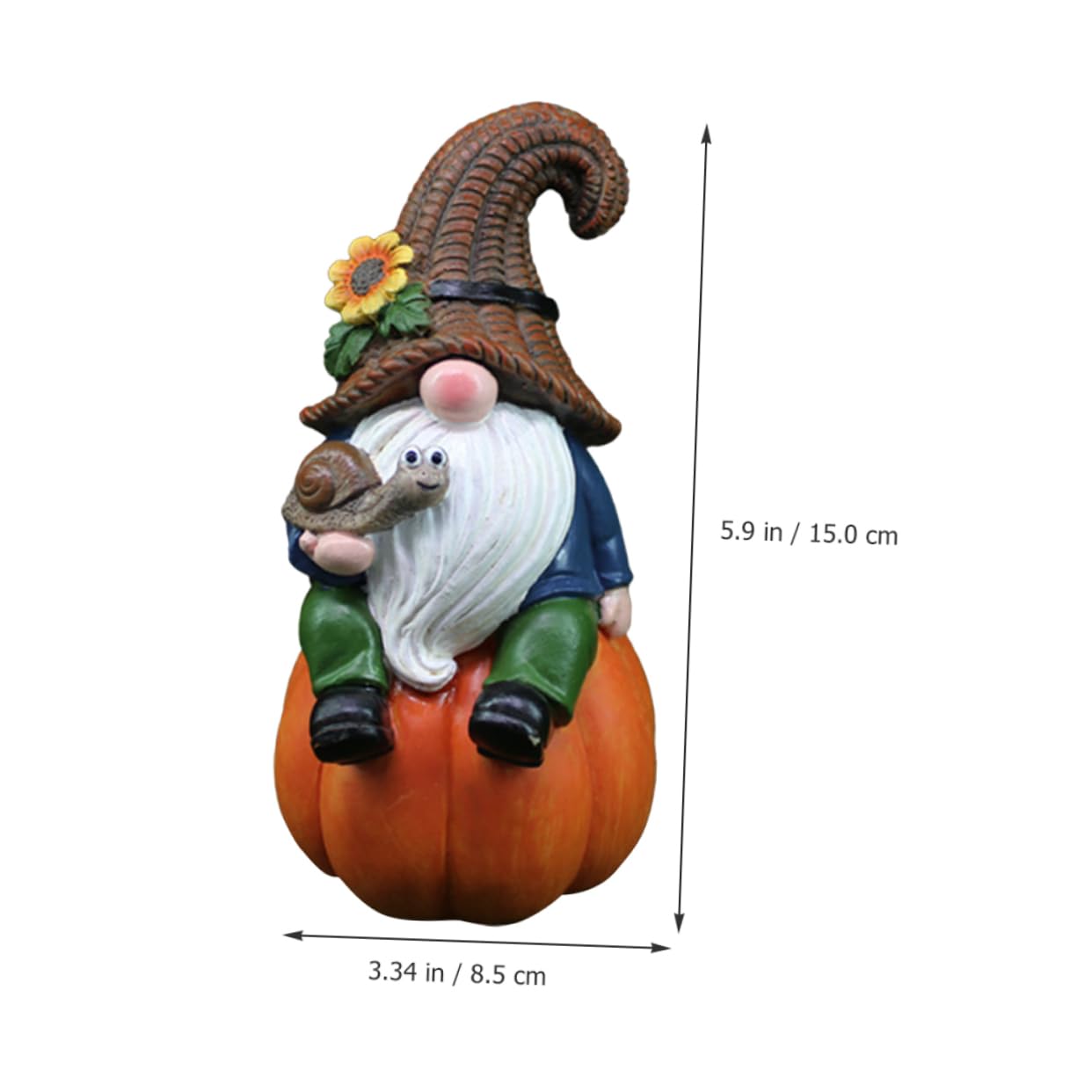 Happyyami Naughty Garden Gnome Statue Adorable Resin Sculpture for Home Patio Decor Unique Festive Ornament for Christmas Holidays Lovely Gnome Garden Decoration