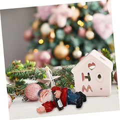 Ciieeo 3pcs Creative Gnome Statue Funny Resin Gnome Figurine for Outdoor Decor for Gardens Displays and Landscapes against Wind and Rain