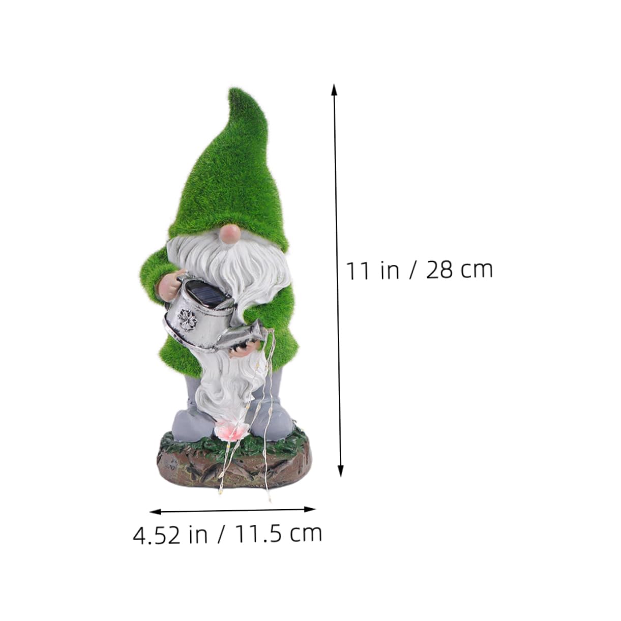 ULTECHNOVO Garden Gnome Solar Lamp Outdoor Lawn Gnome Decoration for Garden Backyard Patio Energy Saving Solar Powered Lighted Statue for Courtyard Lawn Decor