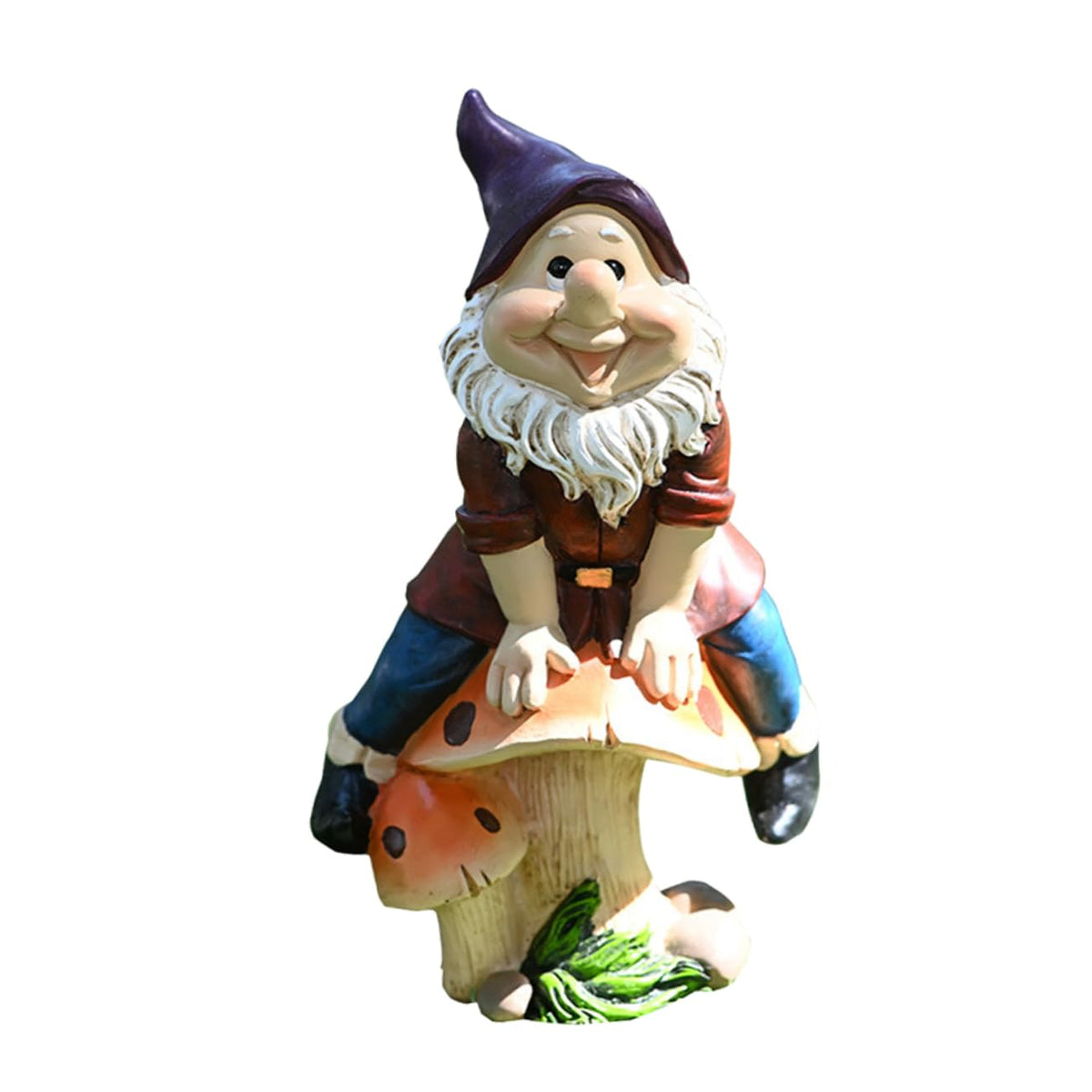 SUPVOX 1Pc Outdoor Garden Resin Dwarf Statue Decorative Gnome Figurine for Home and Patio Durable Design for Garden Ornamentation for Family