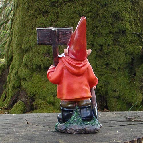 Pixieland Bruce Garden Resin Gnome Ornament - 26cm