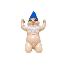 Heuvcnsr Funny Garden Gnomes Outdoor Statues,Funny Garden Gnome Outdoor Statues Naughty Sculpture Decoration for Indoor Lawn Yard.