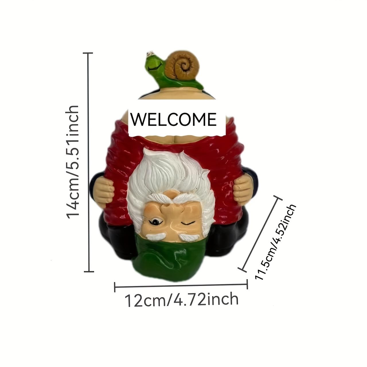 Yaoemei Bare Buttocks Welcome Garden Gnome Statue, Funny Naughty Gnomes Welcome Dwarf Garden Sculpture Decor, Home Indoor Outdoor Patio Yard Lawn Porch Decor, Ornaments Gifts