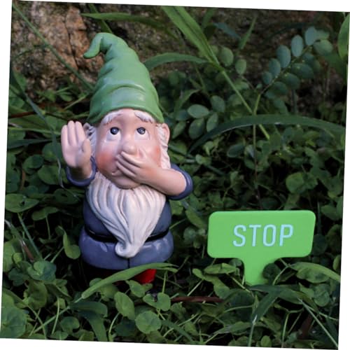 2 Sets Garden Gnome Statue of Adorable Miniature Gnome Decor for Garden Unique Resin Ornament for Outdoor Landscaping and Festive Charm