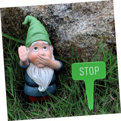 Happyyami 1set Gnome Statue Decoration Garden Gnome Figurine Hat Outdoor Lawn Ornament for Christmas Daily Decor for Tiered Tray Tabletop Patio Garden